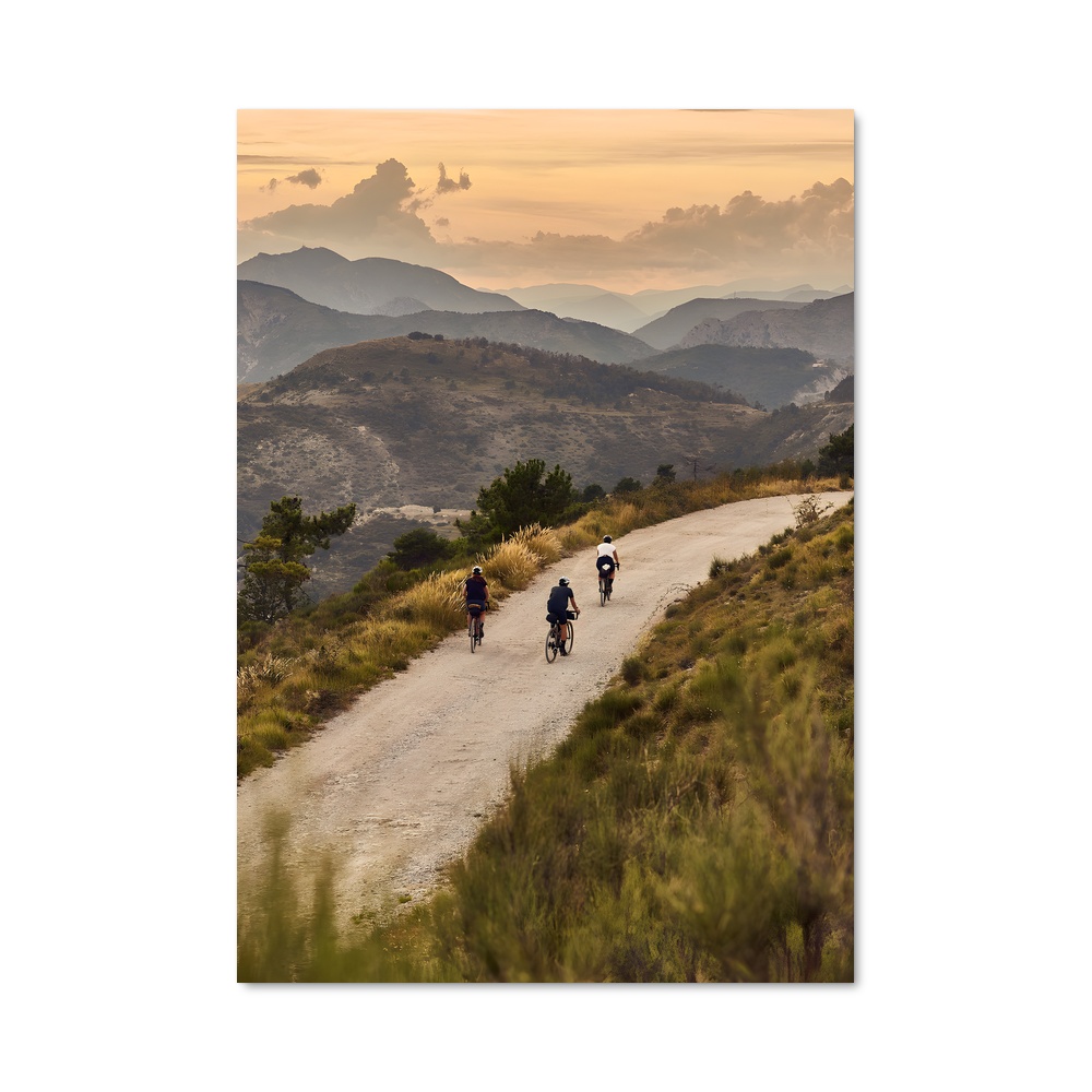Poster Piste Silencieuse – affiche Cyclisme